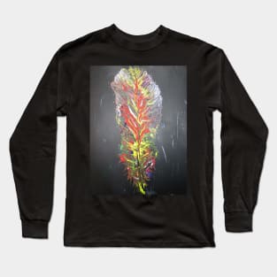 Abstract psychedelic Feather Long Sleeve T-Shirt